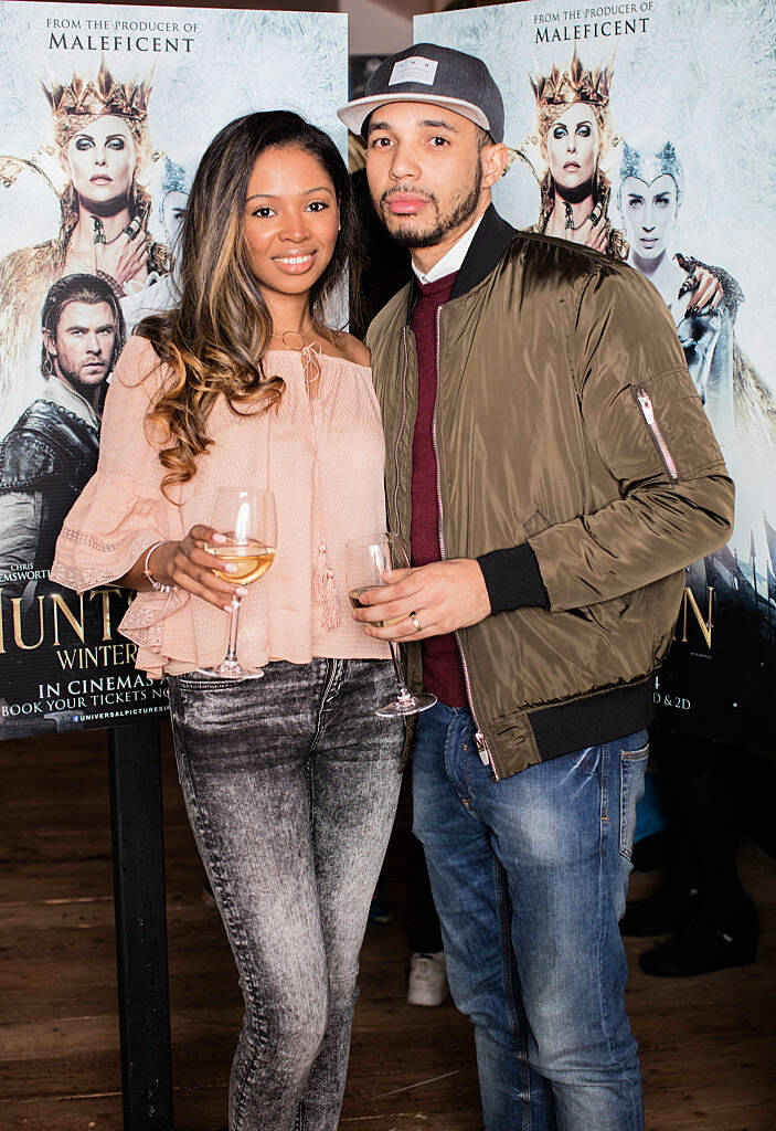 Lauren & Jermaine Lapwood seen at the Universal Pictures special preview screening of THE HUNTSMAN: WINTER’S WAR at the Savoy Cinema, Dublin. Guests were treated to a drinks reception and canapés upon arrival. THE HUNTSMAN: WINTER’S WAR is in cinemas nationwide on Monday, 4th April. Photo: Anthony Woods.