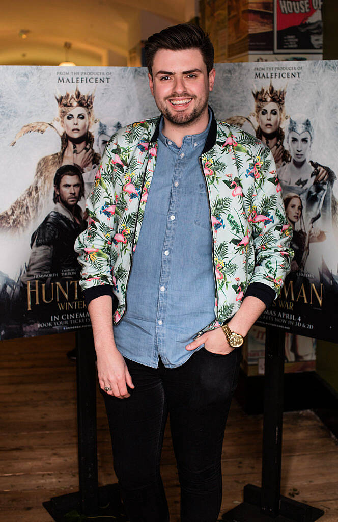 James Butler seen at the Universal Pictures special preview screening of THE HUNTSMAN: WINTER’S WAR at the Savoy Cinema, Dublin. Guests were treated to a drinks reception and canapés upon arrival. THE HUNTSMAN: WINTER’S WAR is in cinemas nationwide on Monday, 4th April. Photo: Anthony Woods.