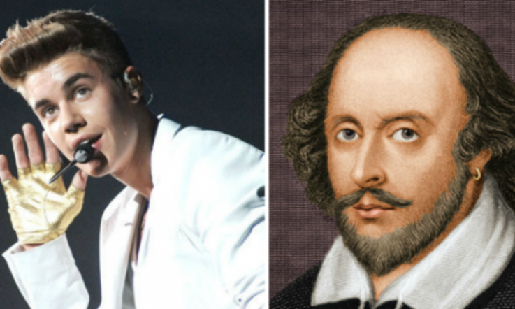 Young people today recognise Bieber more than Shakespeare