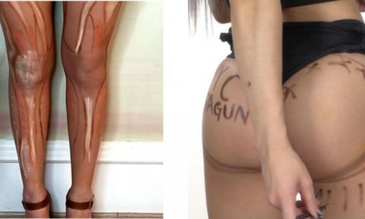 Women are now contouring their legs and arses. Yep.