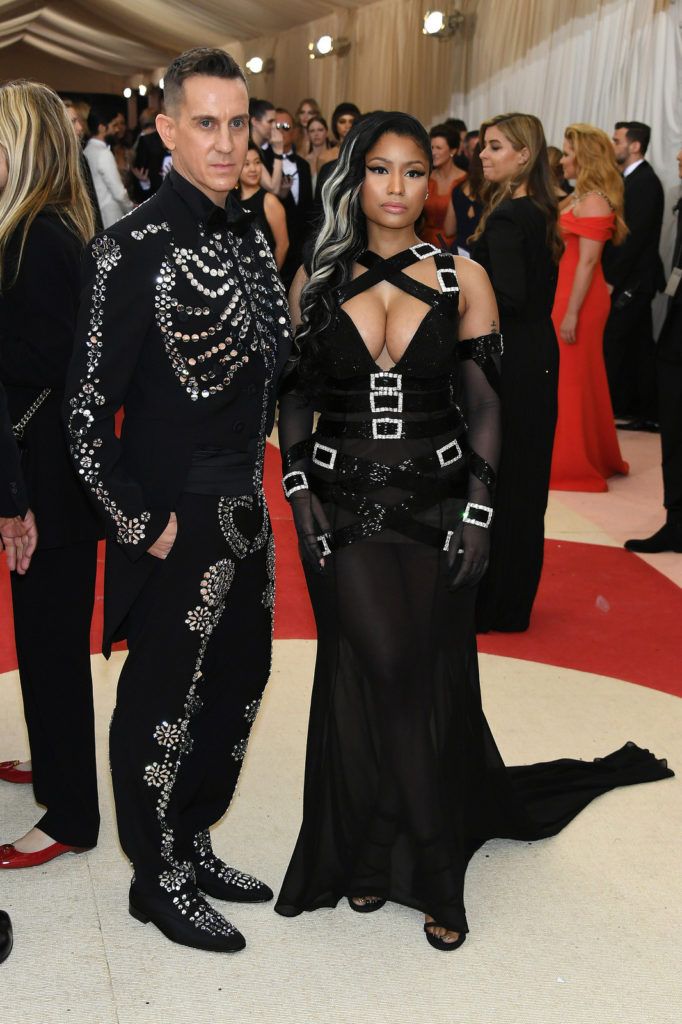 NEW YORK, NY - MAY 02:  Fashion designer Jeremy Scott and rapper Nicki Minaj attend the "Manus x Machina: Fashion In An Age Of Technology" Costume Institute Gala at Metropolitan Museum of Art on May 2, 2016 in New York City.  (Photo by Larry Busacca/Getty Images)
