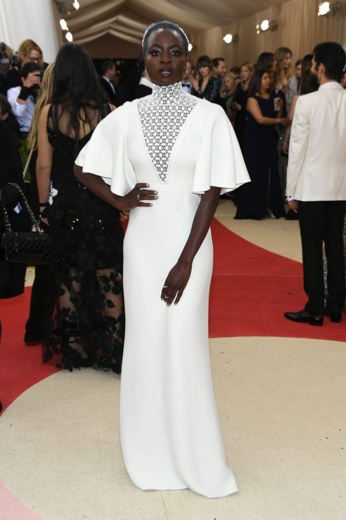 NEW YORK, NY - MAY 02:  Actress Danai Gurira attends the "Manus x Machina: Fashion In An Age Of Technology" Costume Institute Gala at Metropolitan Museum of Art on May 2, 2016 in New York City.  (Photo by Larry Busacca/Getty Images)