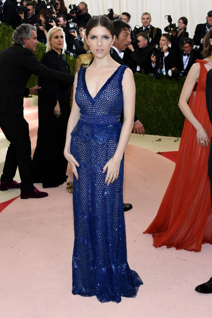 NEW YORK, NY - MAY 02:  Anna Kendrick attends the "Manus x Machina: Fashion In An Age Of Technology" Costume Institute Gala at Metropolitan Museum of Art on May 2, 2016 in New York City.  (Photo by Larry Busacca/Getty Images)