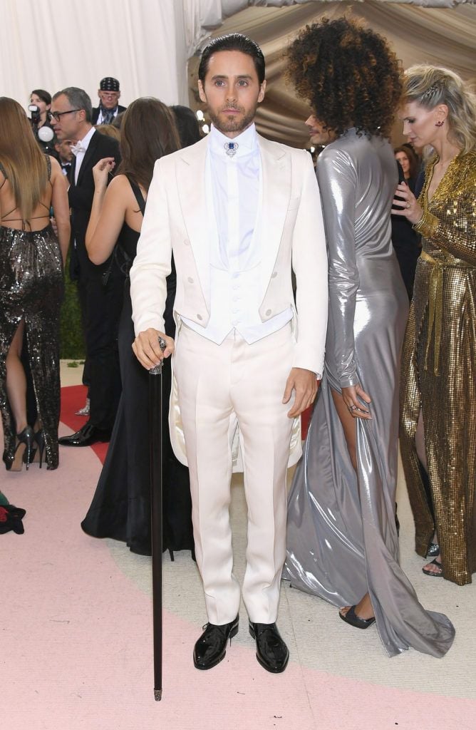 NEW YORK, NY - MAY 02:  Actor Jared Leto attends the "Manus x Machina: Fashion In An Age Of Technology" Costume Institute Gala at Metropolitan Museum of Art on May 2, 2016 in New York City.  (Photo by Larry Busacca/Getty Images)