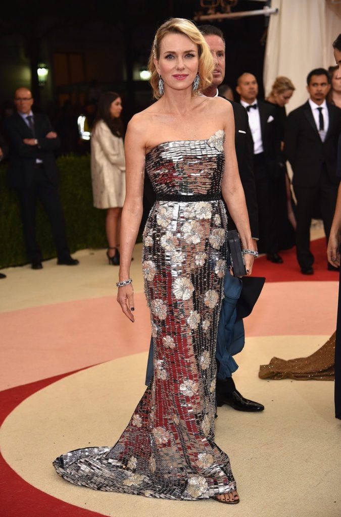 NEW YORK, NY - MAY 02:  Naomi Watts attends the "Manus x Machina: Fashion In An Age Of Technology" Costume Institute Gala at Metropolitan Museum of Art on May 2, 2016 in New York City.  (Photo by Dimitrios Kambouris/Getty Images)