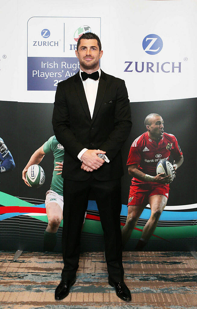 Rob Kearney at the Zurich IRUPA  of the Year 2016 the 14th annual Awards ceremony  took place in the  Doubletree by Hilton on Burlington Road. Photo: Leon Farrell/Photocall Ireland.