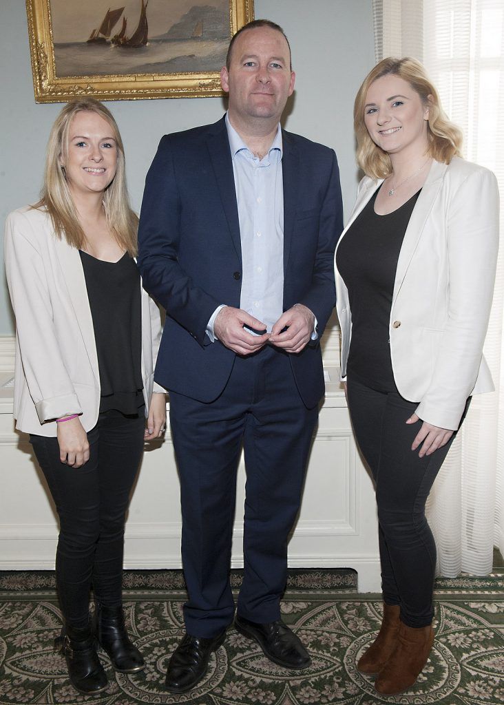 Deirdre Francis, Mark Kelly and Aisling Ryan pictured at Keane McDonald's annual cocktail party, in aid of their charity partner The Jack & Jill children’s foundation at the Merrion Hotel. Pic Patrick O'Leary