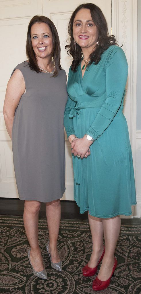 Alison O'Sullivan and Rosaleen Davitt pictured at Keane McDonald's annual cocktail party, in aid of their charity partner The Jack & Jill children’s foundation at the Merrion Hotel. Pic Patrick O'Leary 