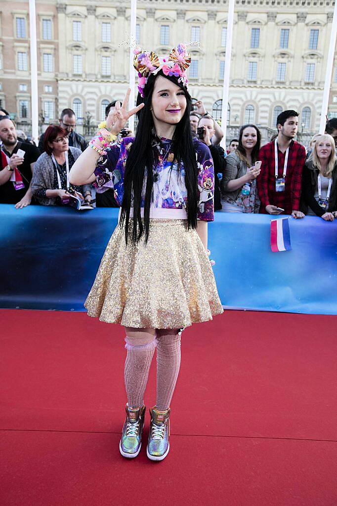 German entry Jamie-Lee pictured on the red carpet at the opening ceramony for the Eurovision Song Contest in Stockholm Sweden 2016. Picture Andres Poveda