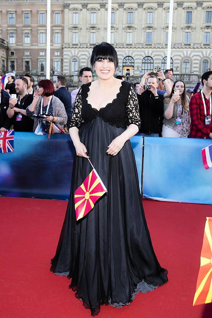 Kaliopi from F.Y.R Macedonia pictured on the red carpet at the opening ceramony for the Eurovision Song Contest in Stockholm Sweden 2016. Picture Andres Poveda