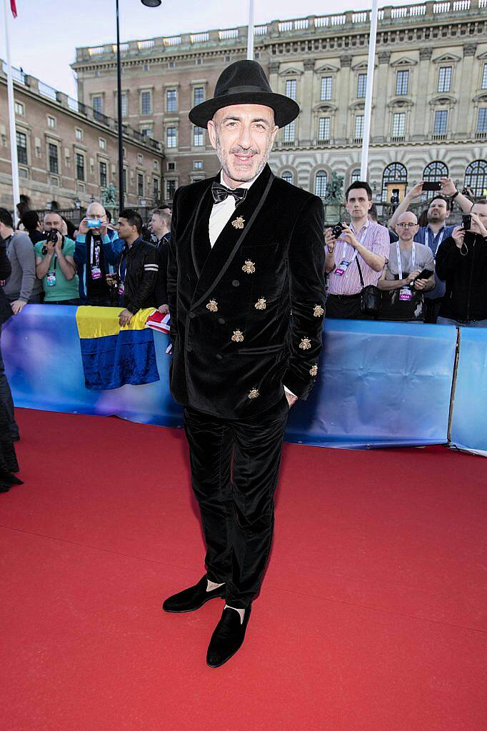 San Marino entry Serhat pictured on the red carpet at the opening ceramony for the Eurovision Song Contest in Stockholm Sweden 2016. Picture Andres Poveda