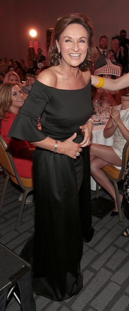 Celia Holman Lee when it was announced that she was the most stylish lady on the night at The Marker Hotel for The  Peter Mark Vip Style Awards  .Picture:Brian McEvoy