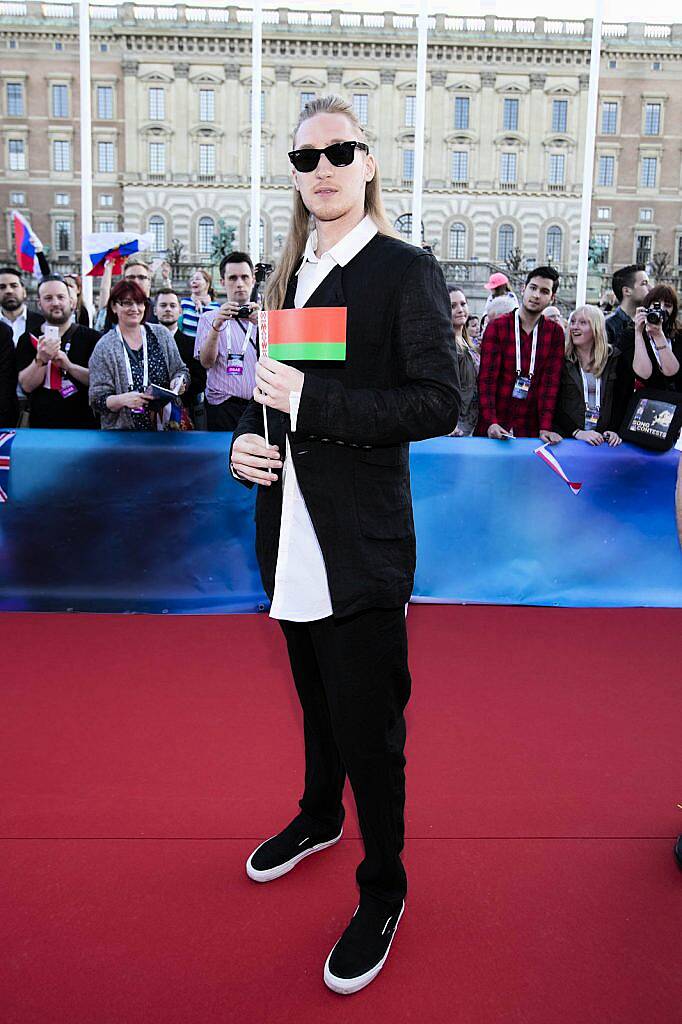 Belarus entry Ivan pictured on the red carpet at the opening ceramony for the Eurovision Song Contest in Stockholm Sweden 2016. Picture Andres Poveda