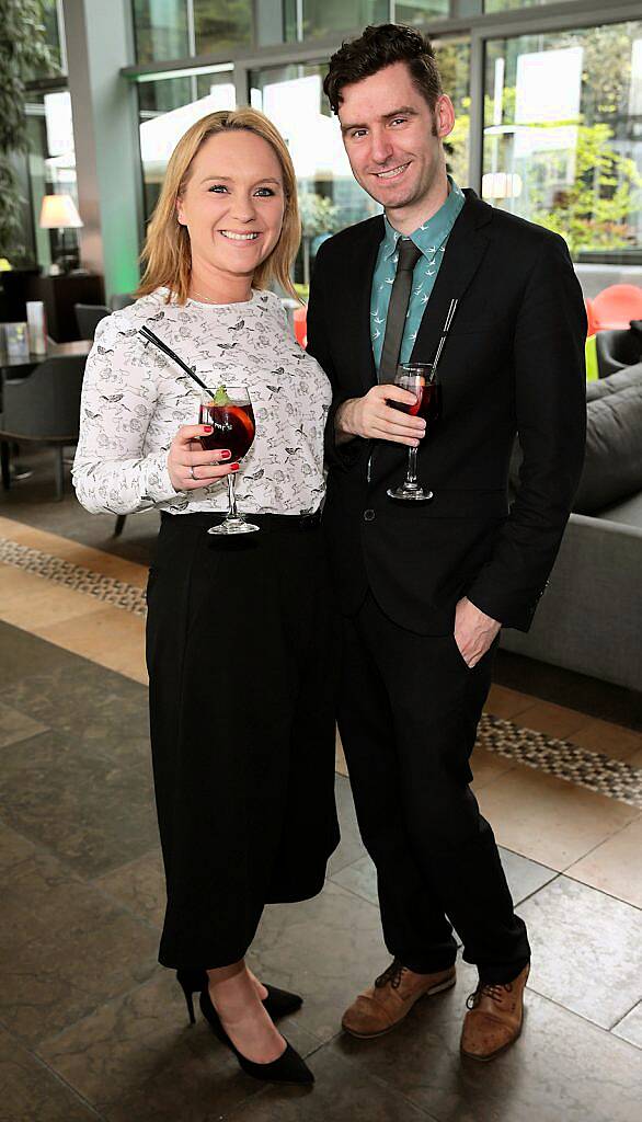 Jodie Gilpin and Justin Owens at the annual Gibson Hotel Summer Barbecue at The Gibson Hotel,Point Village,Dublin.Pictures:Brian McEvoy.