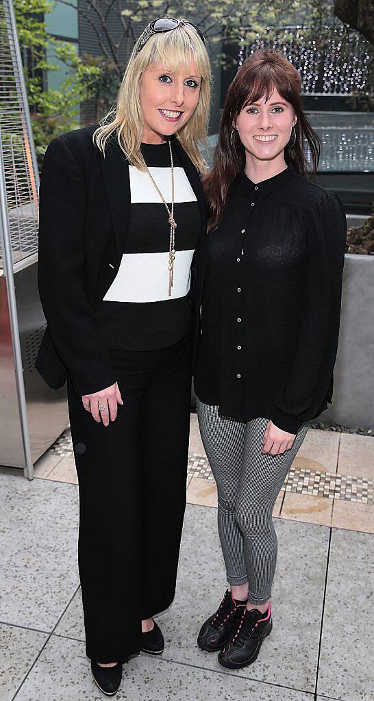 Romy Carroll and Maura Reidy  at the annual Gibson Hotel Summer Barbecue at The Gibson Hotel,Point Village,Dublin.Pictures:Brian McEvoy.