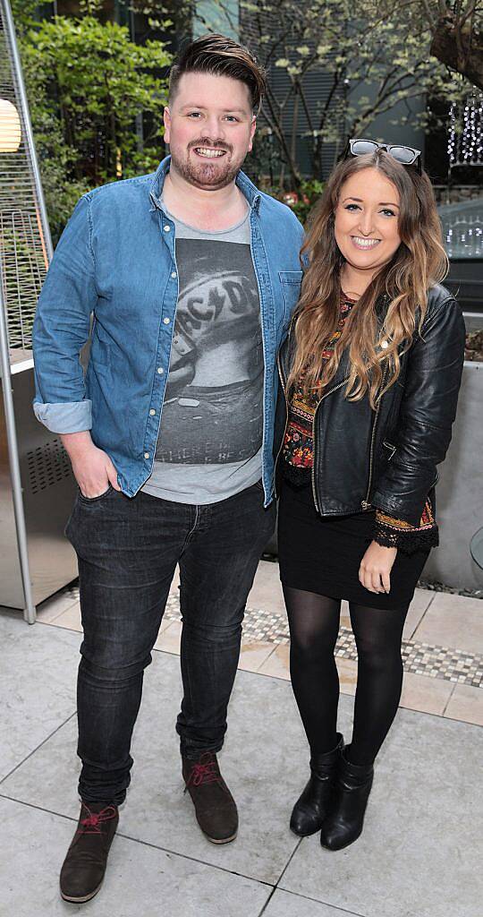 Thomas Crosse and Rebecca Shackleton at the annual Gibson Hotel Summer Barbecue at The Gibson Hotel,Point Village,Dublin.Pictures:Brian McEvoy.