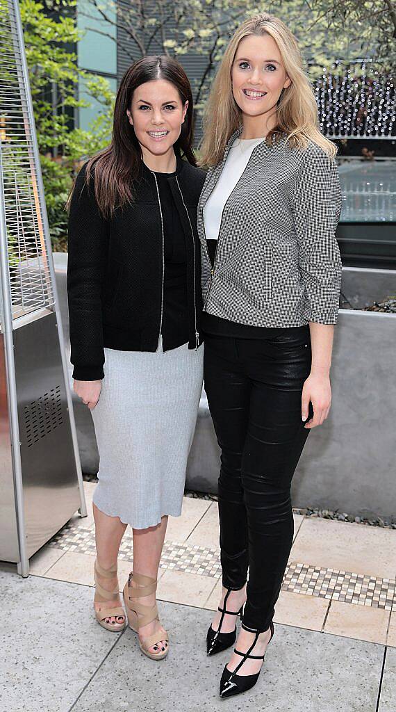 Rochelle Flett and Megan Virgo at the annual Gibson Hotel Summer Barbecue at The Gibson Hotel,Point Village,Dublin.Pictures:Brian McEvoy