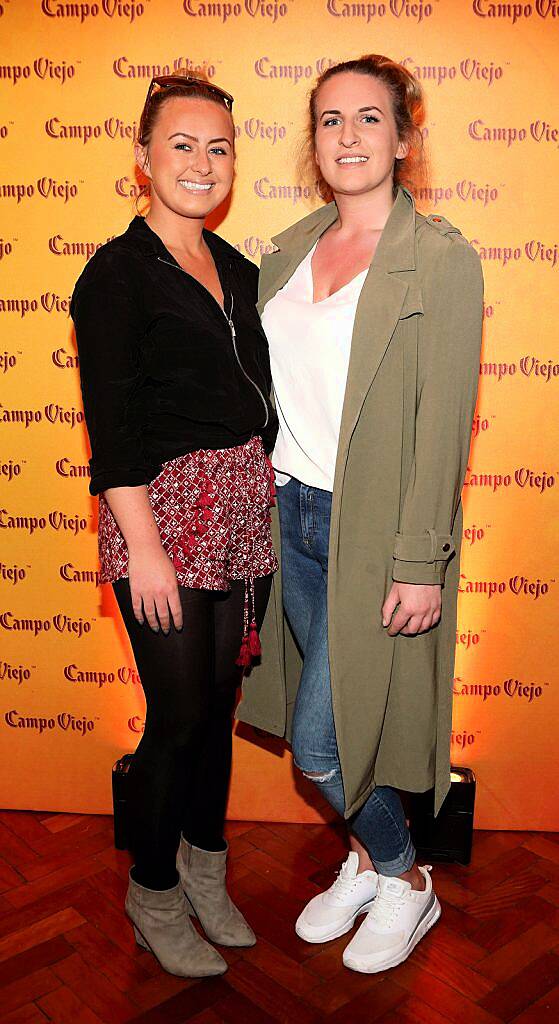 Holly O'Neill and Tara Hewitt-Murphy at the launch of the 2016 Campo Viejo Tapas Trail in Drury Buildings...Picture:Brian McEvoy
