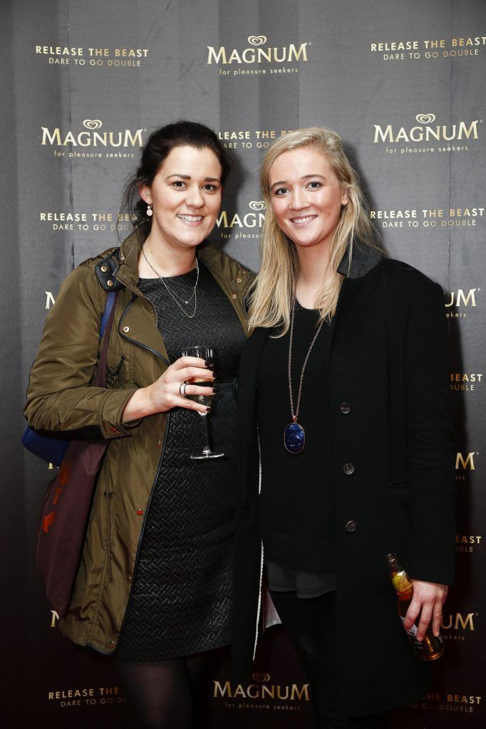 Magnum delivered a taste of decadence with the return of Magnum Dublin in the window of Arnotts. Exclusive to Arnotts Department Store and running for three months this summer, Magnum devotees can drop in-store and design their own delicious Magnum ice creams, complete with a number of delectable toppings at the decadent M ake My Magnum bar. Pictured at the delicious launch in Arnotts Department Store is Aoife Kelly and Anna Finnegan. Picture Conor McCabe Photography.