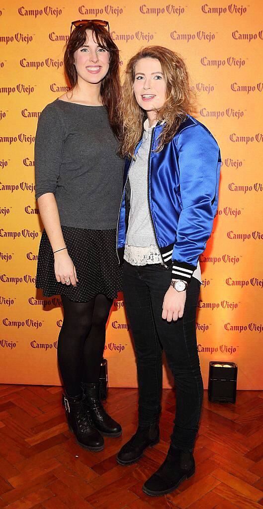 Kate Leckie and Hannah Popham at the launch of the 2016 Campo Viejo Tapas Trail in Drury Buildings...Picture:Brian McEvoy