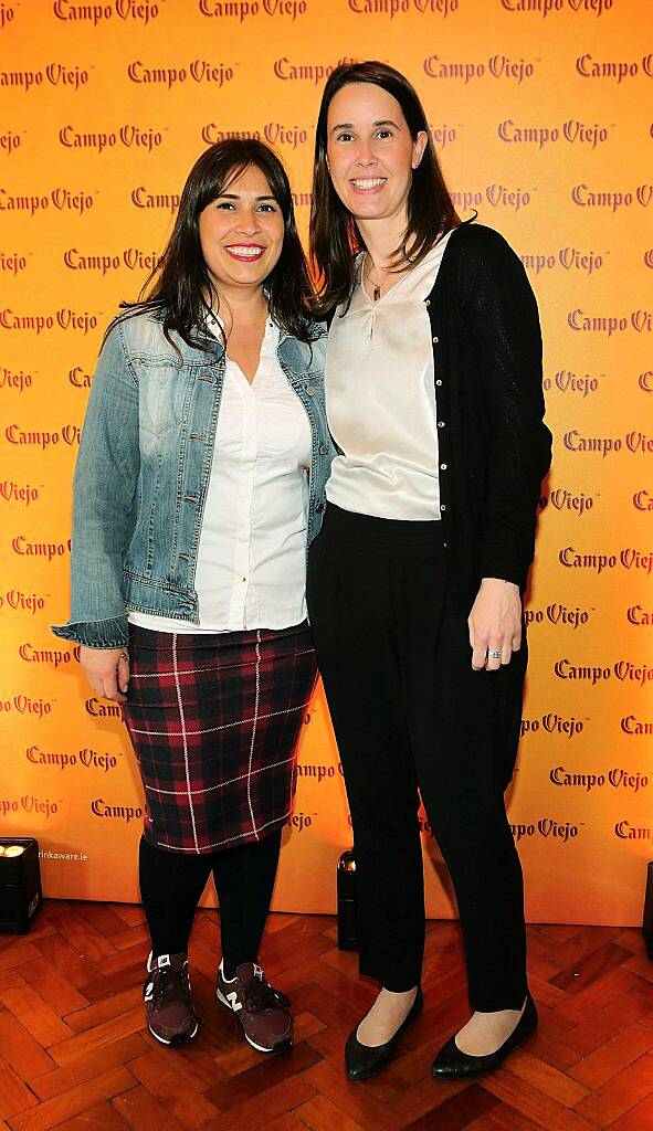 Vanessa Vera and Irune Yarza at the launch of the 2016 Campo Viejo Tapas Trail in Drury Buildings...Picture:Brian McEvoy.
