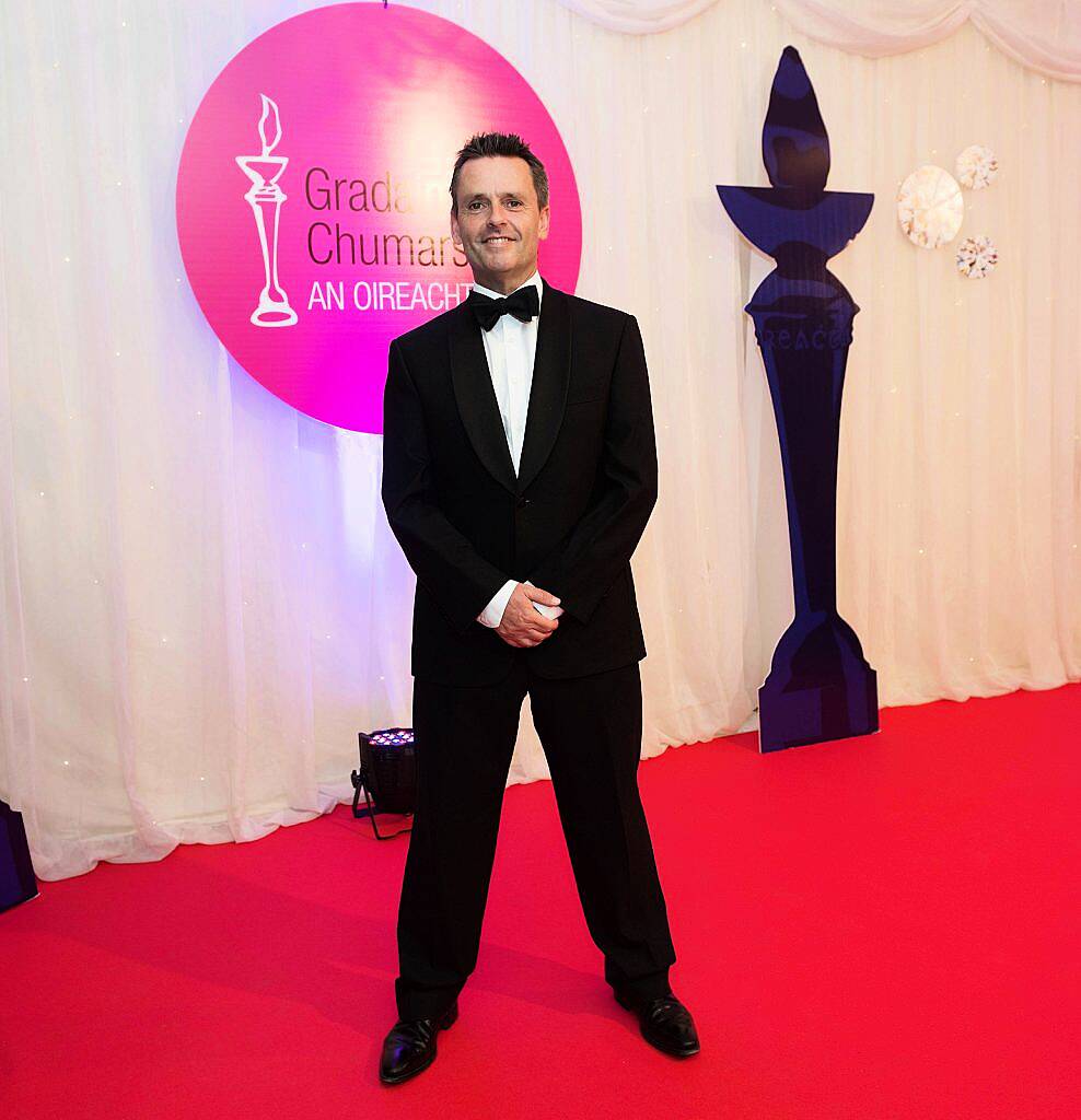 
Pictured at the Oireachtas Media Awards in the Salthill Hotel Galway was Loretta Ní Ghabháin, LorGMedia
 and mc for the night Aengus Mac Grianna RTE. These annual awards recognise the achievements and successes within the Irish language media sector.   Photo:Andrew Downes, xposure.   