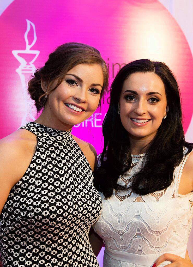 
Pictured at the Oireachtas Media Awards in the Salthill Hotel Galway was Roseann ui Fhlathartaand 
Síona Ní Bhriain. These annual awards recognise the achievements and successes within the Irish language media sector.   Photo:Andrew Downes, xposure.   