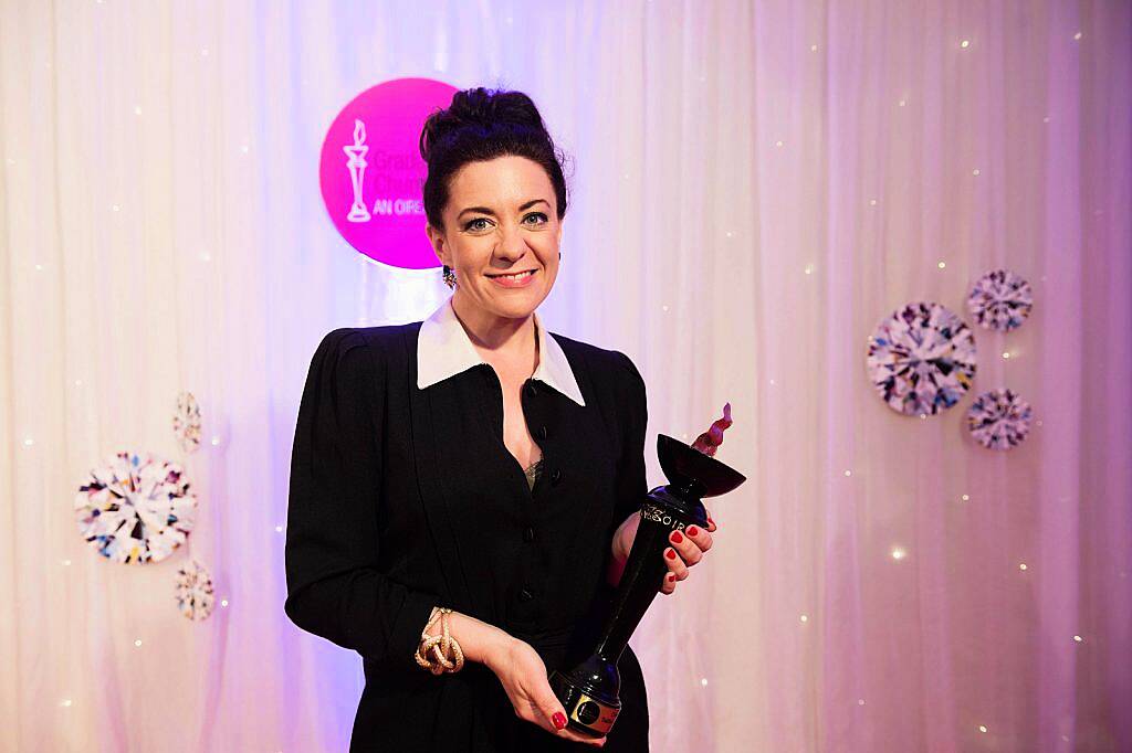 
Pictured at the Oireachtas Media Awards in the Salthill Hotel Galway was Síle Nic Chonaonaigh took home the award for Best Television Broadcaster.. These annual awards recognise the achievements and successes within the Irish language media sector.   Photo:Andrew Downes, xposure.   