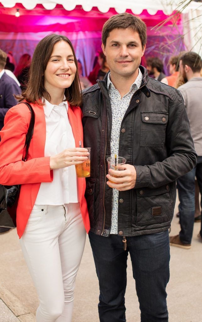 Maria Estivariz & Lucas Muzzi pictured at Hennessy Lost Friday on Friday, 13th May in the RHA. .The evening featured a mix of collaborations with some of Ireland’s most innovative.creatives, and was the second  of four events planned for 2016.Photo: Anthony Woods