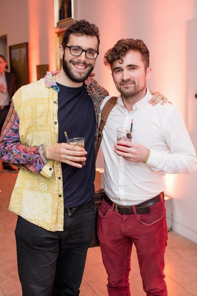 Aindriú Mac An Rí & Gabriel Corcoran pictured at Hennessy Lost Friday on Friday, 13th May in the RHA. .The evening featured a mix of collaborations with some of Ireland’s most innovative.creatives, and was the second  of four events planned for 2016.Photo: Anthony Woods