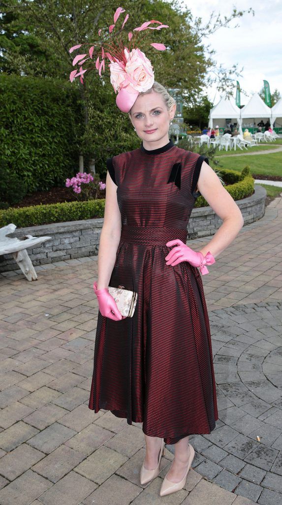 Linda Morrison at the Killashee Irish Tatler Style Icon competition at The 1000 Guineas at the Curragh Racecouse,Kildare. .Picture :Brian McEvoy