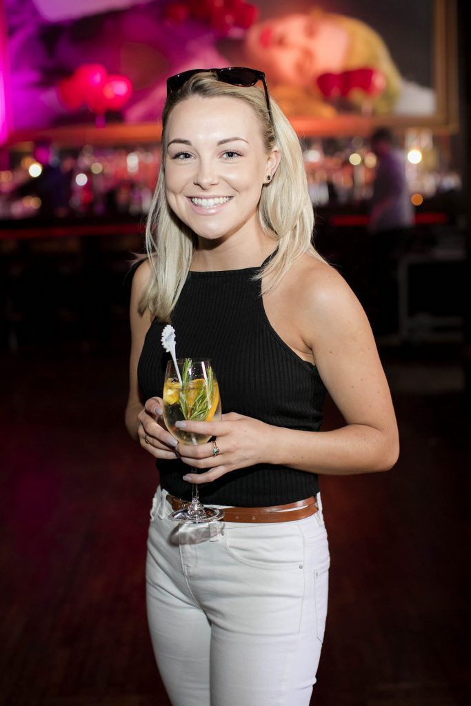 Katie Walsh pictured enjoyed a Belvedere Spritz at Dublin’s second LOVE BRUNCH, which was held in The Odeon Dublin.  On the day, guests enjoyed music, antics and a selection of delicious Belvedere Spritz cocktails. Picture Andres Poveda