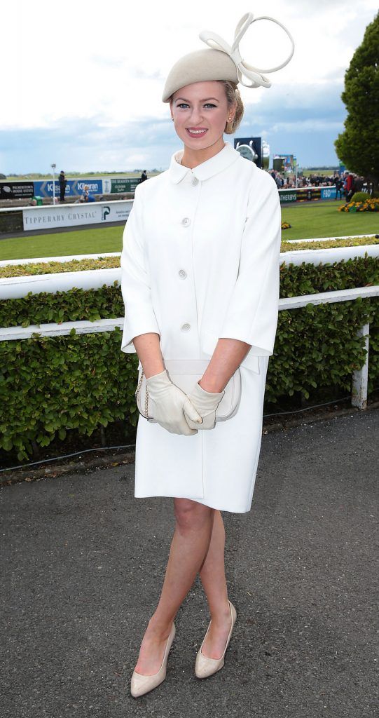 Jennifer Carey O Donoghue  at the Killashee Irish Tatler Style Icon competition at The 1000 Guineas at the Curragh Racecouse,Kildare. .Picture :Brian McEvoy.