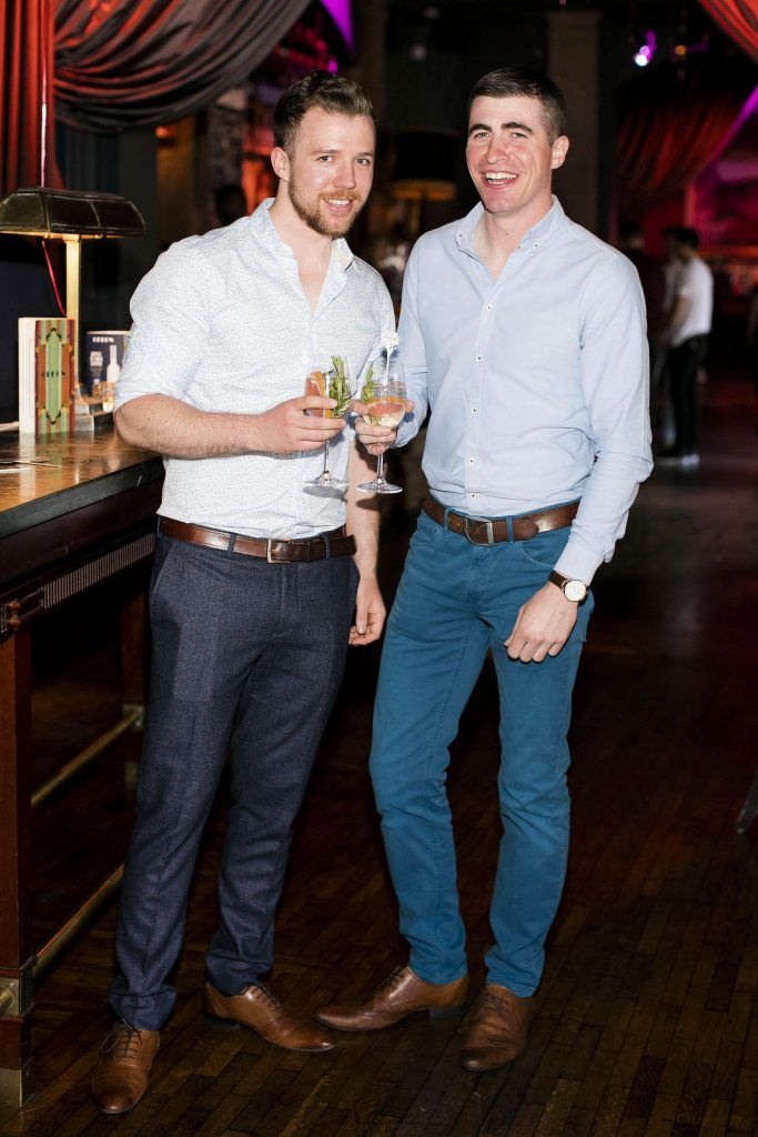 Cillian Doyle and Brian Duke pictured enjoyed a Belvedere Spritz at Dublin’s second LOVE BRUNCH, which was held in The Odeon Dublin.  On the day, guests enjoyed music, antics and a selection of delicious Belvedere Spritz cocktails. Picture Andres Poveda