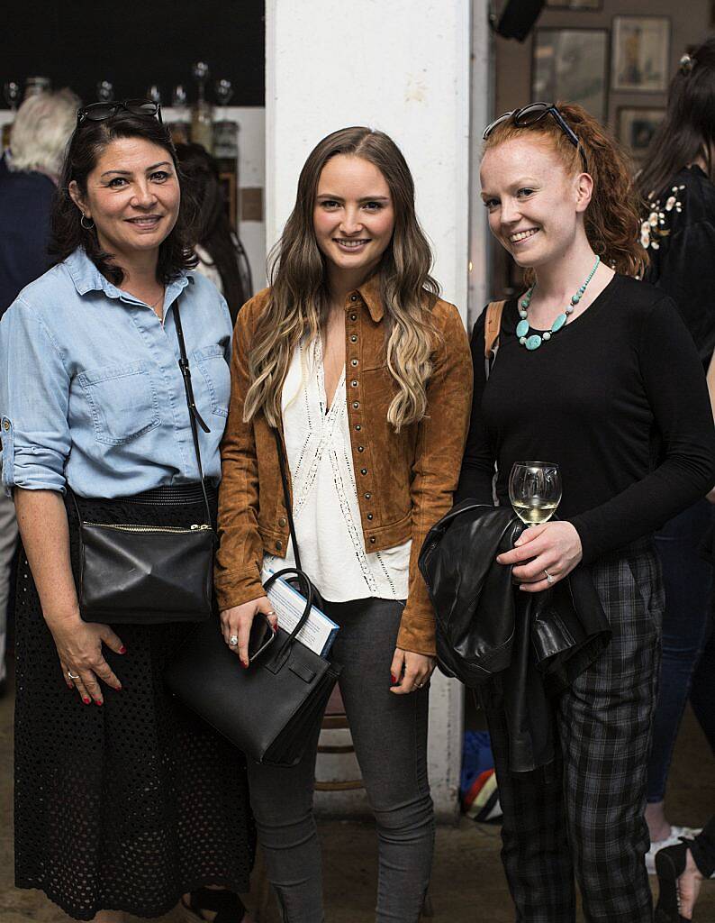 Laura George, Indy Power & Fiona Murphy pictured at the launch of The Happy Pears new book "The World of The Happy Pear" in the Fumbally Cafe. Photo Sean Cahill. 