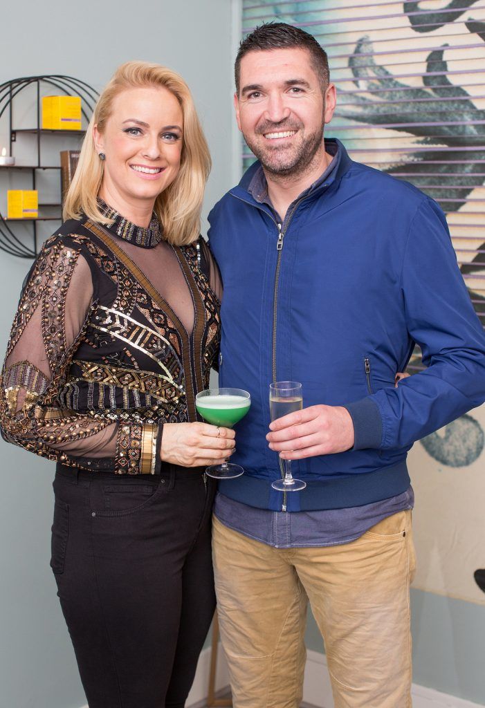 Claudine & Barry King pictured at the launch of Claudine King Brows & Beauty, 22 South William Street. Photo: Anthony Woods..