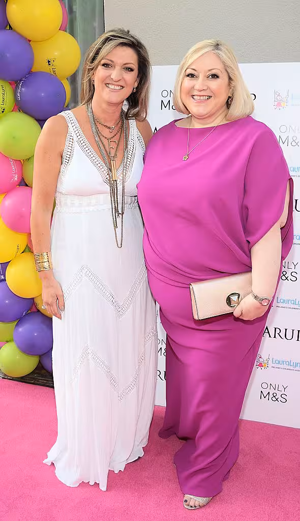 Emma Coppolla and Carmel Breheney at the LauraLynn Heroes Ball at the Mansion House Dublin..Picture:Brian McEvoy