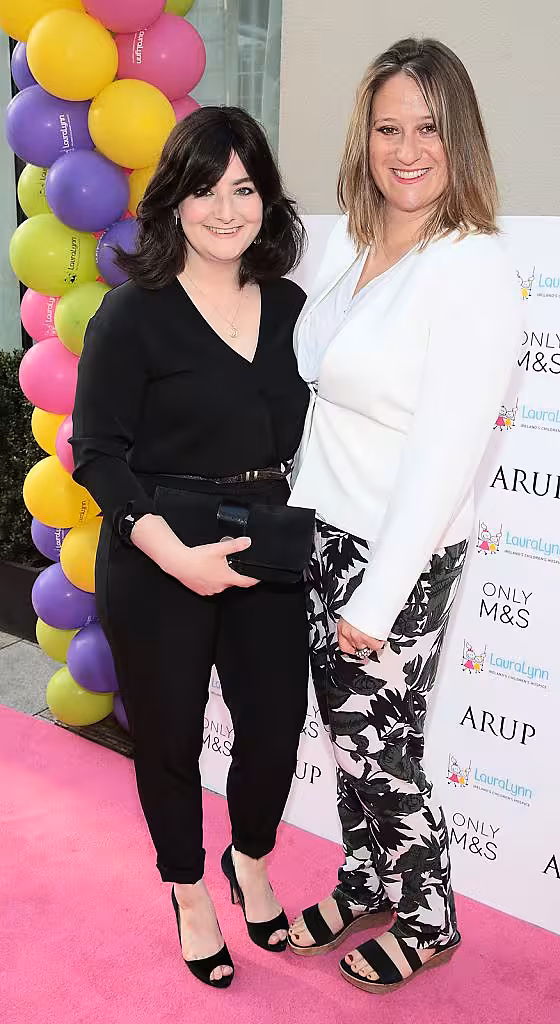 Mary Mullen and Anna Bates at the LauraLynn Heroes Ball at the Mansion House Dublin..Picture:Brian McEvoy.
