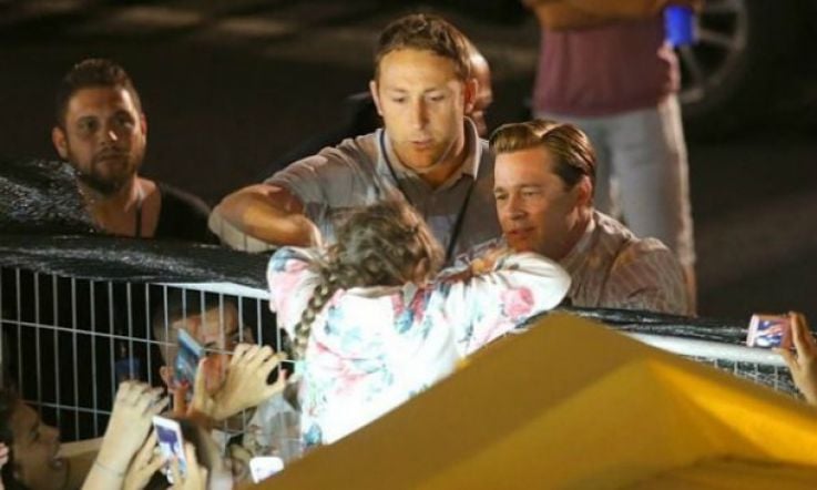 SuperBrad Pitt saves little girl from being crushed