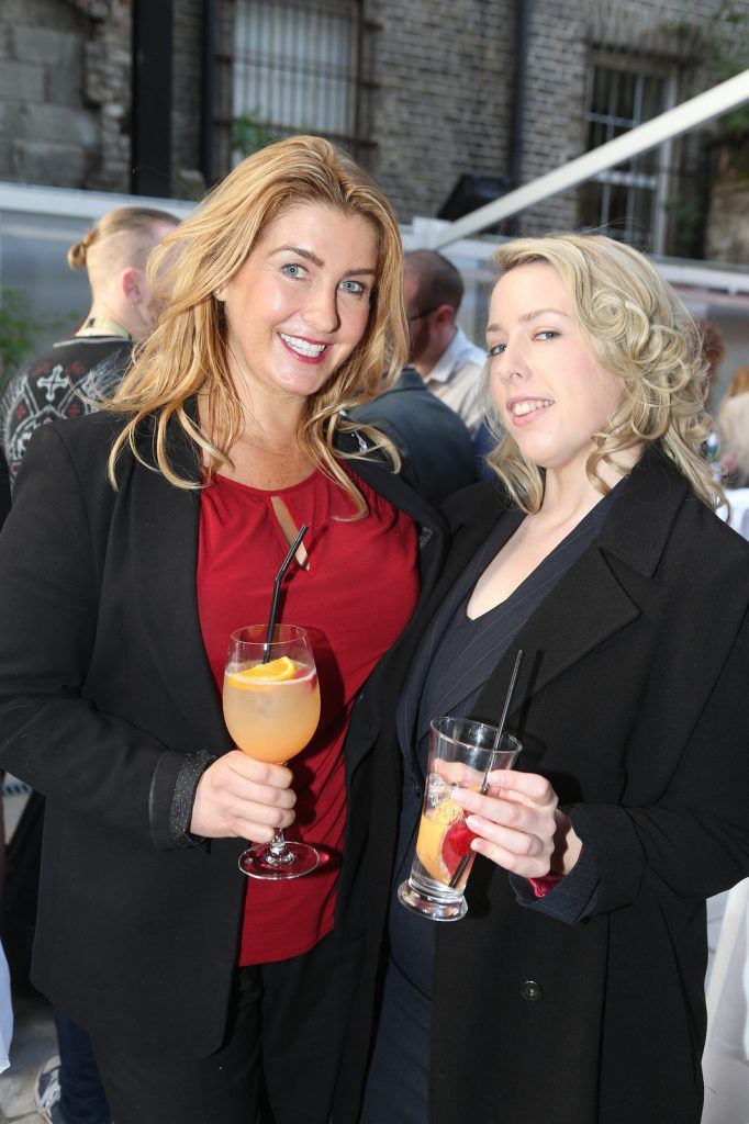Pictured last in Dublin's Morrison Hotel were  Angelica Fresne and Fiona Culling at the launch of the Morrison Summer Menu.Photo: Leon Farrell/Photocall Ireland.