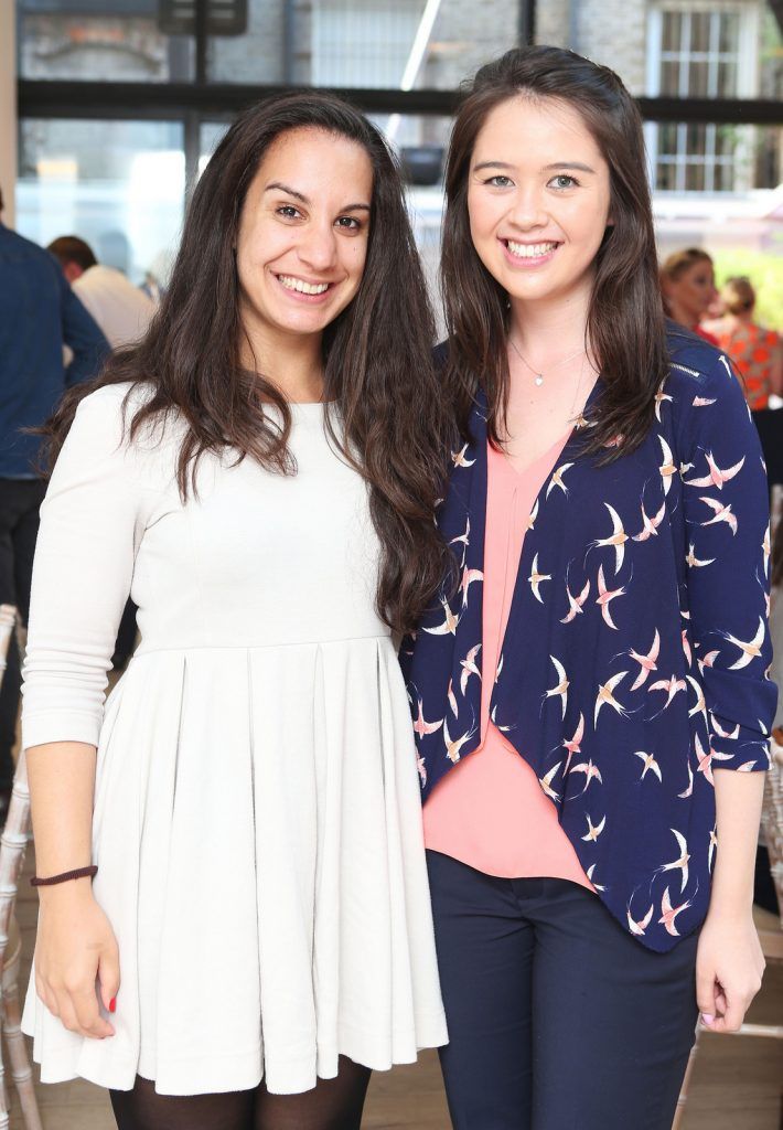 Pictured last in Dublin's Morrison Hotel were Stephanie Dhima and Alison O Shea at the launch of the Morrison Summer Menu.Photo: Leon Farrell/Photocall Ireland.