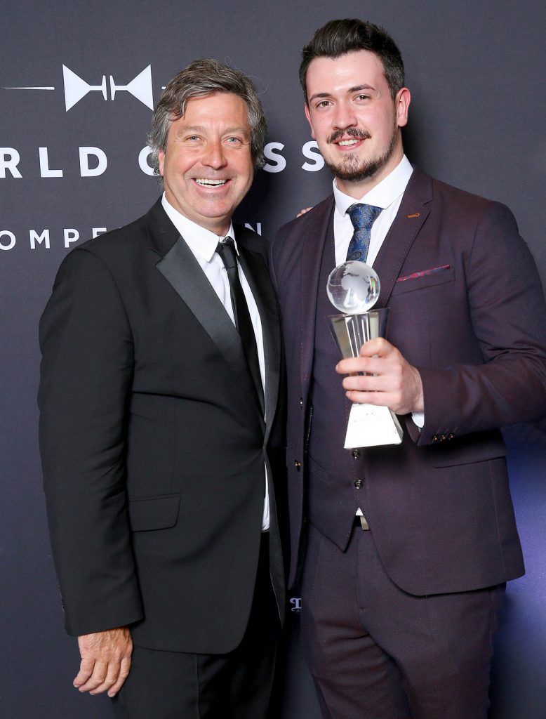 Andrew Dickey representing The Merchant Hotel's Cocktail Bar in Belfast was crowned as the World Class Irish Bartender of the Year 2016 at the World Class Irish Final which took place in The Kings Inns. 

Pic: Marc O'Sullivan