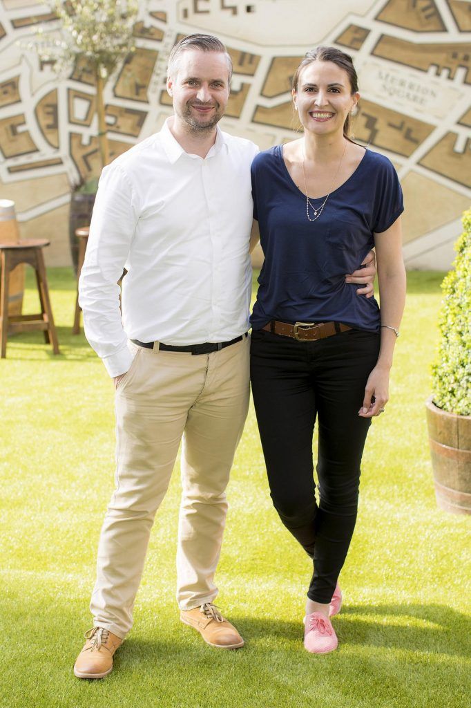 Tom McGuire and Mona Pavel pictured at ‘Taste of Beer’, a beer and food pairing experience at The Open Gate Brewery featuring some of Ireland’s top artisan food producers who are exhibiting at Taste of Dublin next week, Thursday 16th-  19th June. 


Pic: Andres Poveda  
