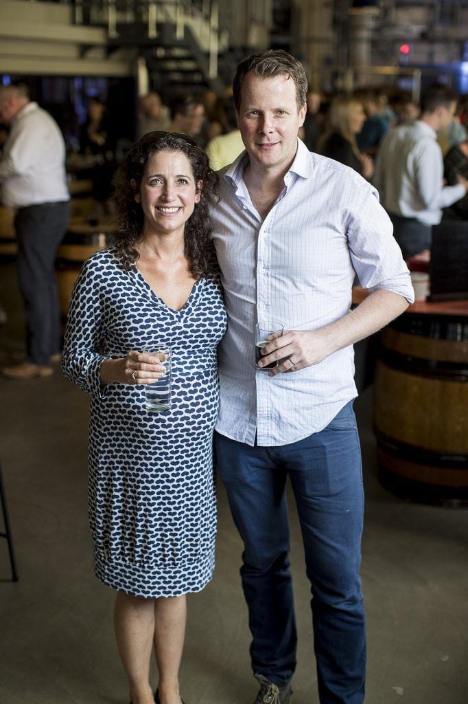 Laura Douglas, Diageo and John Burns, Diageo
pictured at ‘Taste of Beer’, a beer and food pairing experience at The Open Gate Brewery featuring some of Ireland’s top artisan food producers who are exhibiting at Taste of Dublin next week, Thursday 16th-  19th June. 

.

Pic: Andres Poveda  
