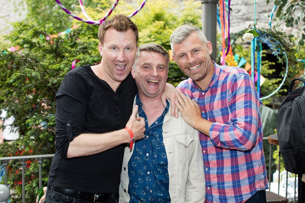 Jason Byrne, Ben Berry & Des Bishop pictured at the Vodafone Comedy Festival launch at The Odeon.

 Photo: Anthony Woods