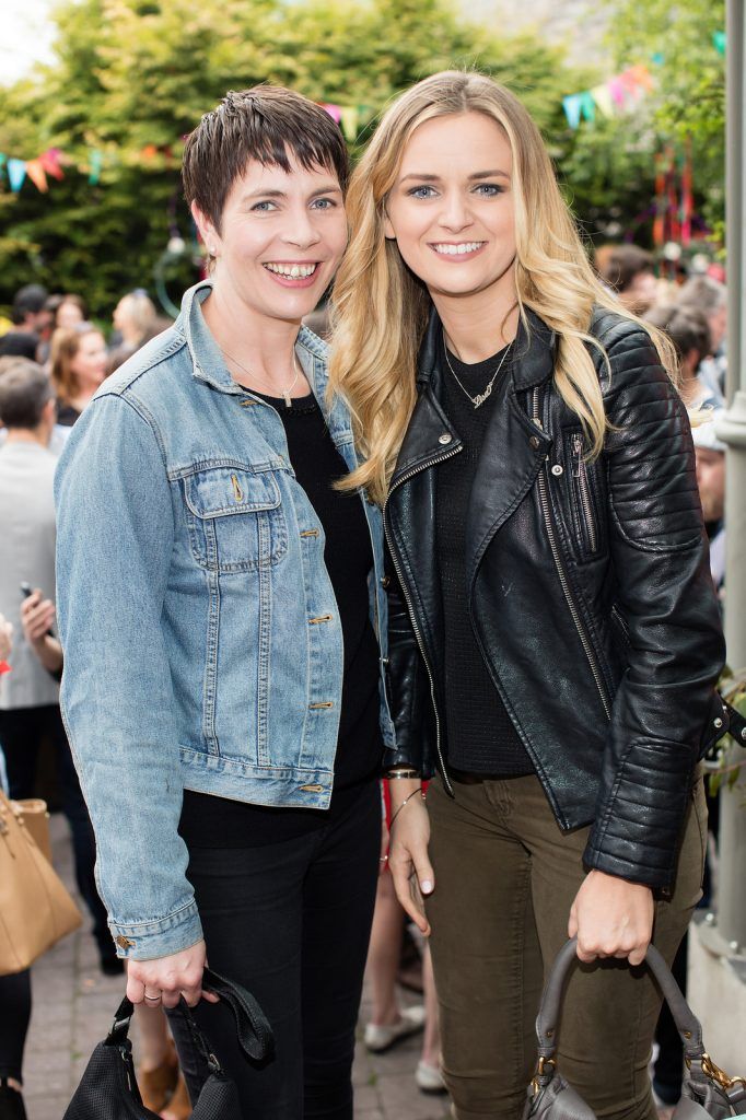 Siobhán Keane & Lisa Bergin pictured at the Vodafone Comedy Festival launch at The Odeon. 

 Photo: Anthony Woods