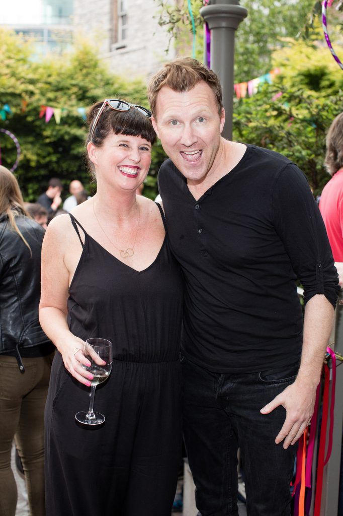Clodagh O'Hagan & Jason Byrne pictured at the Vodafone Comedy Festival launch at The Odeon. 

Photo: Anthony Woods