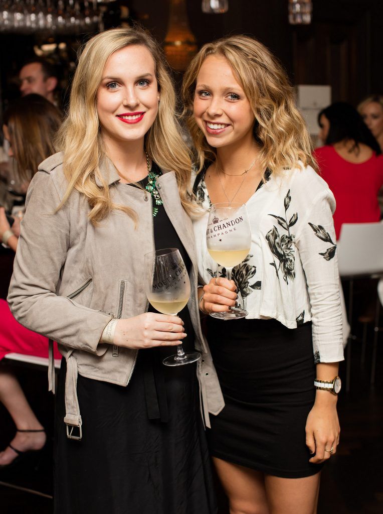 Lana Leverty & Logan Hassig pictured enjoying Moët Party Day in Dublin. Moët Party Day was a worldwide event that took place over 24 hours on Saturday, 11th June, starting in New Zealand and ending in Mexico #MoetPartyDay. Photo: Anthony Woods