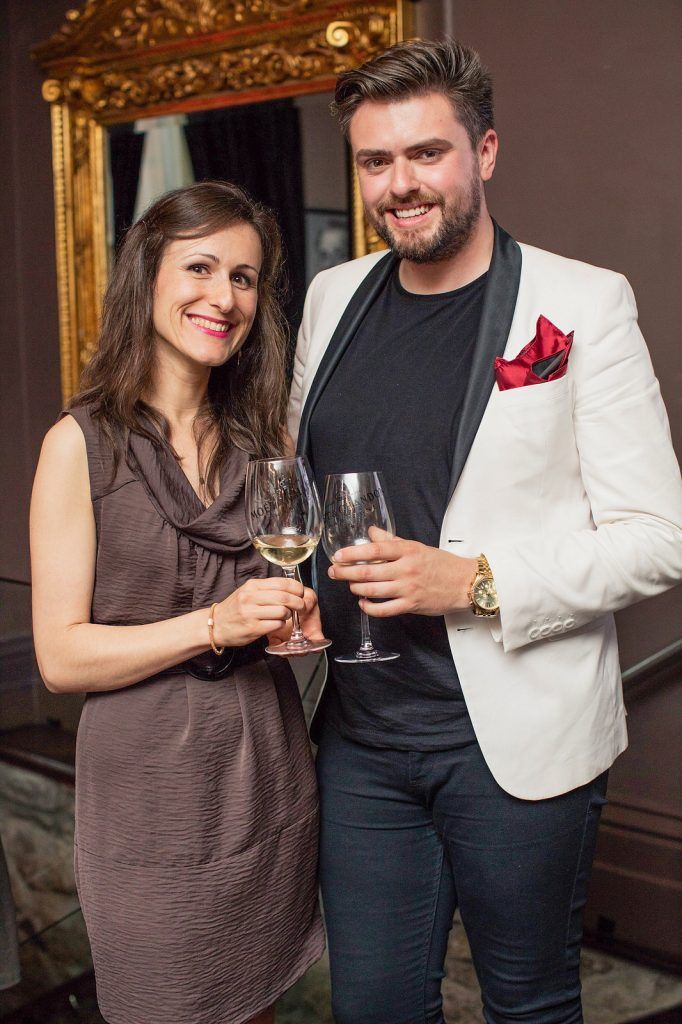 Julie Dupouy & James Butler pictured enjoying Moët Party Day in Dublin. Moët Party Day was a worldwide event that took place over 24 hours on Saturday, 11th June, starting in New Zealand and ending in Mexico #MoetPartyDay. Photo: Anthony Woods