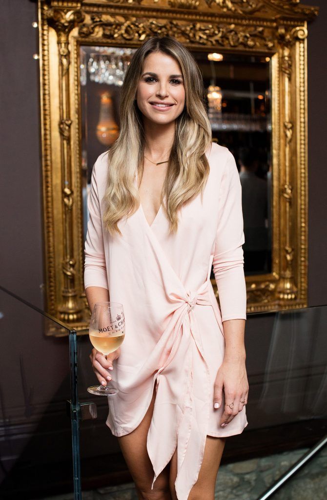 Vogue Williams pictured enjoying Moët Party Day in Dublin. Moët Party Day was a worldwide event that took place over 24 hours on Saturday, 11th June, starting in New Zealand and ending in Mexico #MoetPartyDay. Photo: Anthony Woods